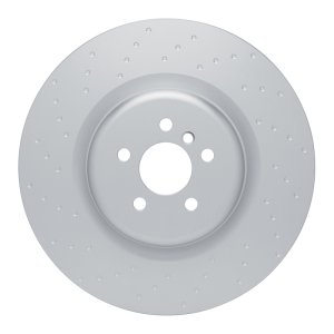 BMW 840i Gran Coupe Brake Rotor (1) - Left Rear - R1 Concepts - Dimpled GeoSPEC Coated - `19-`22